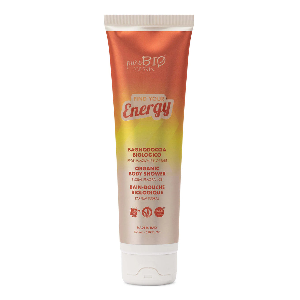 GEL DE DUCHA PUROBIO 150 ml - Limpiador corporal orgánico - Suave y envolvente