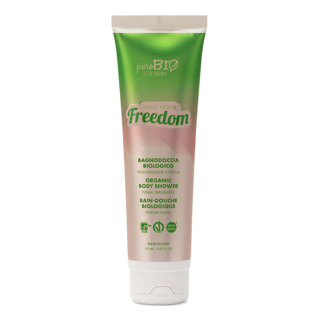 GEL DE DUCHA PUROBIO 150 ml - Limpiador corporal orgánico - Suave y envolvente