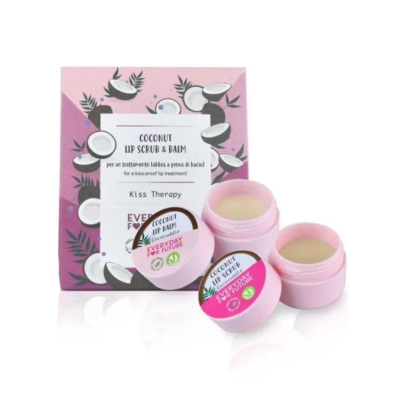 EXFOLIANTE DE LABIOS Y BÁLSAMO COCONUT - KISS THERAPY