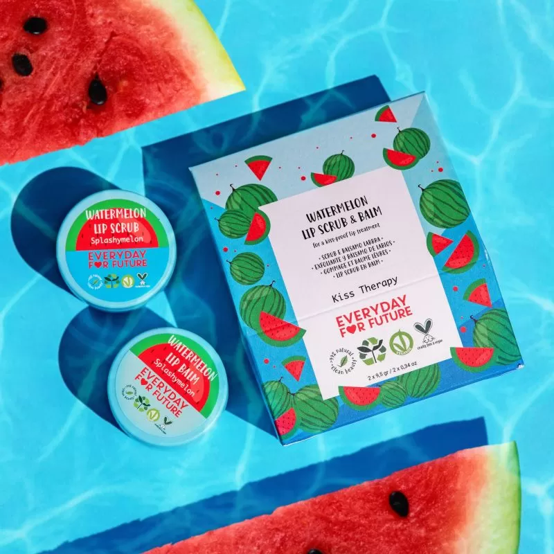 EXFOLIANTE DE LABIOS Y BÁLSAMO WATERMELON - KISS THERAPY